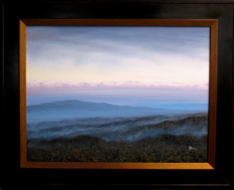 asheville mountain landscape oil painting